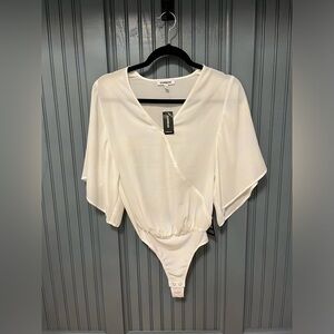 Express White Bodysuit Size XXS